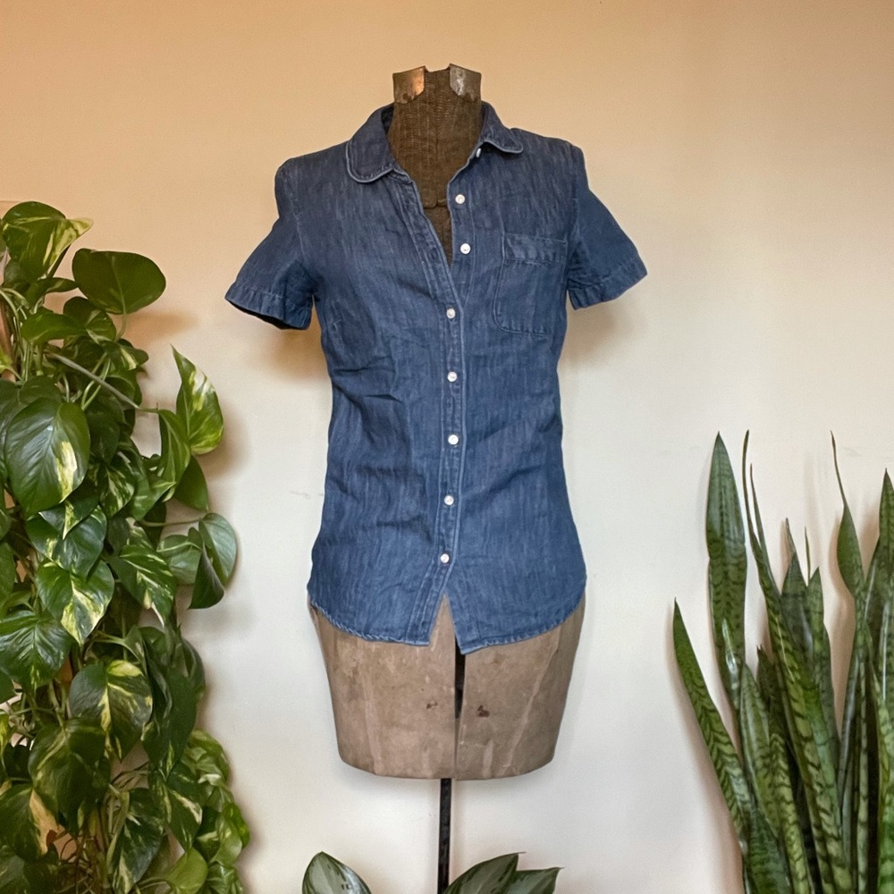 J Crew denim button up